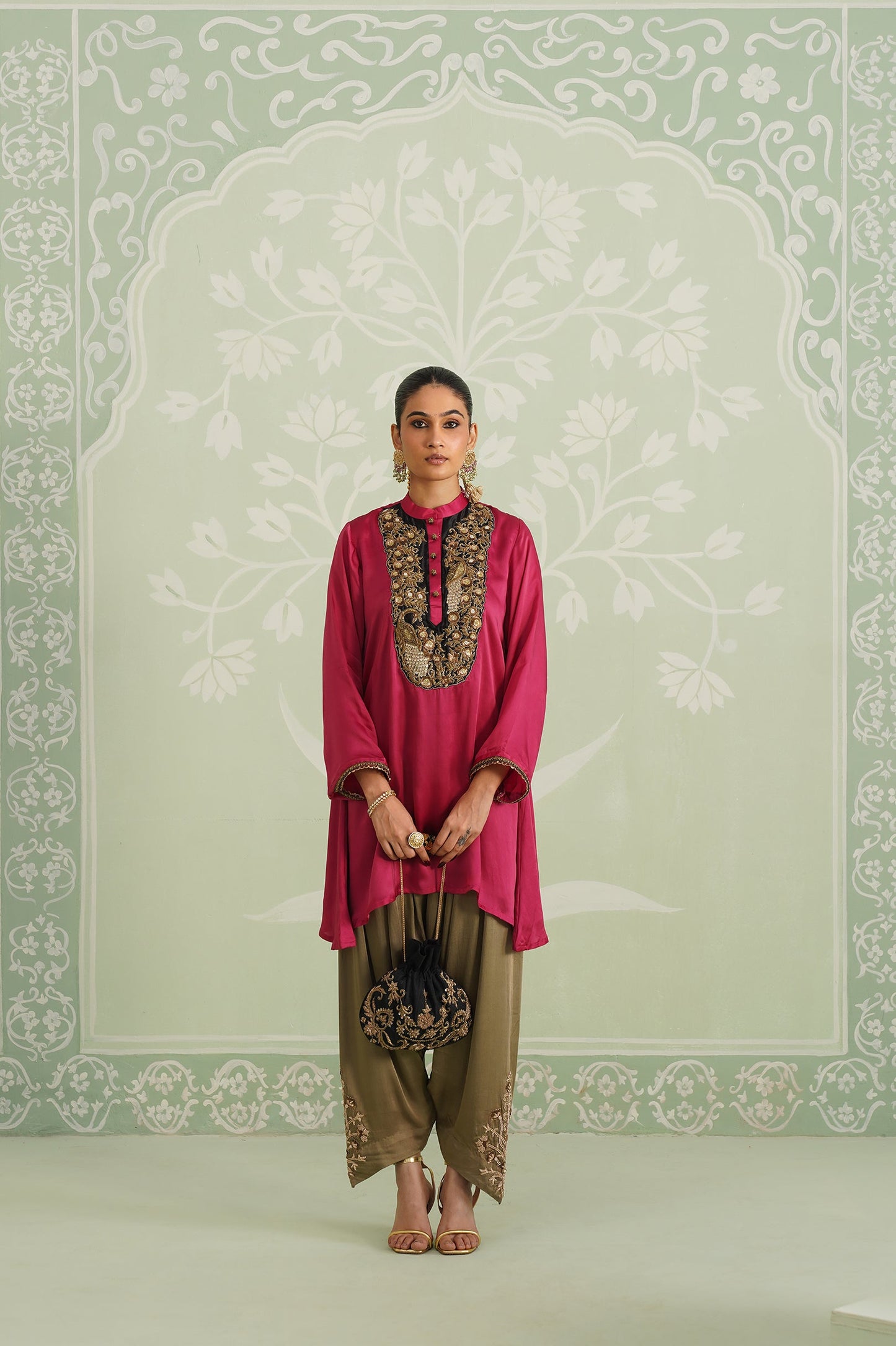 Mysha Hand Embroidered Matching Set - Neetika Chopra