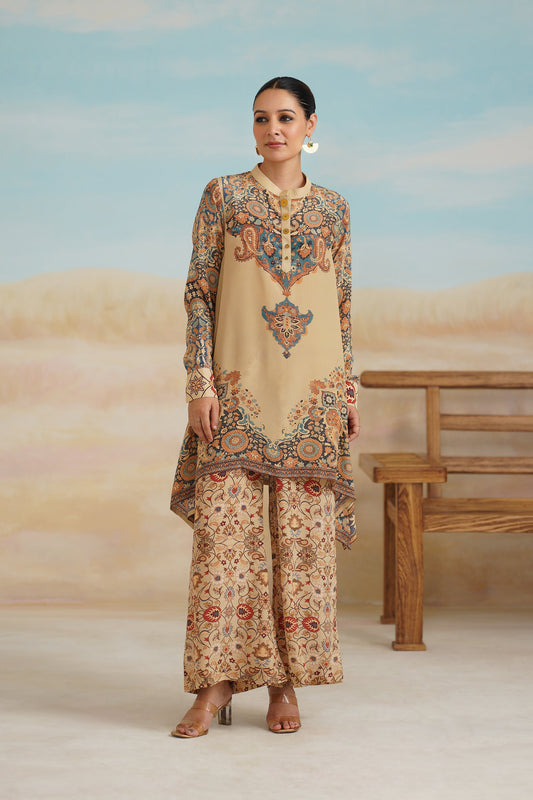Kadambari Printed Crepe Matching set - Neetika Chopra