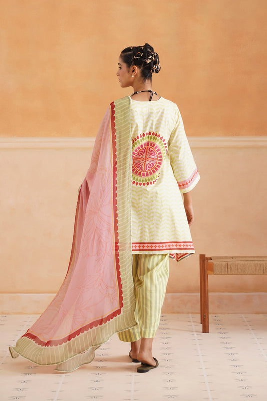 Kashni Cotton Printed Suit Set - Neetika Chopra