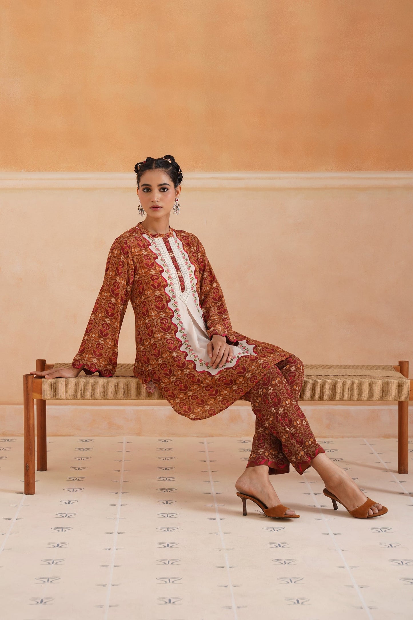 Riha Crepe Printed Matching Set - Neetika Chopra