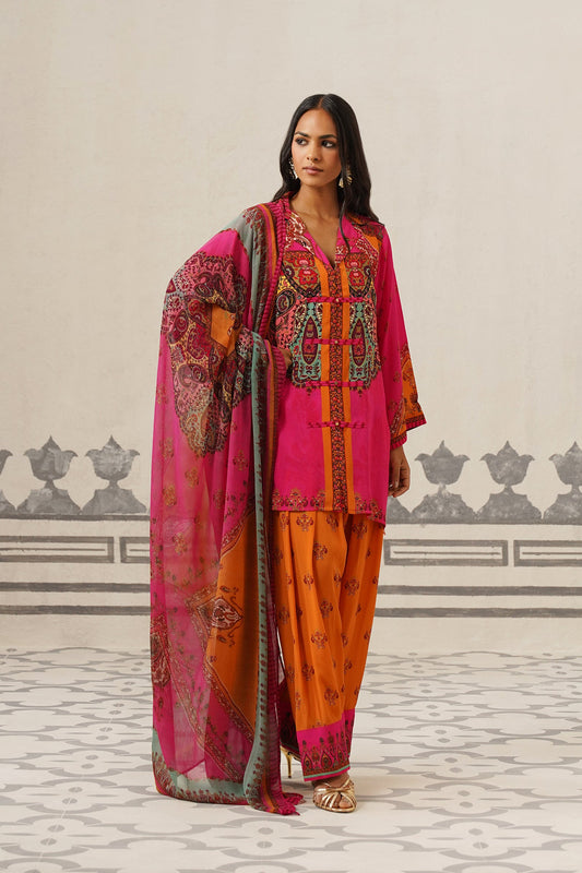 Reet Crepe Printed Suit Set