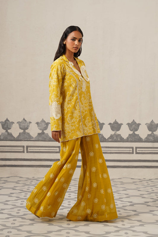 Vedika Muslin Embroidered Matching Set