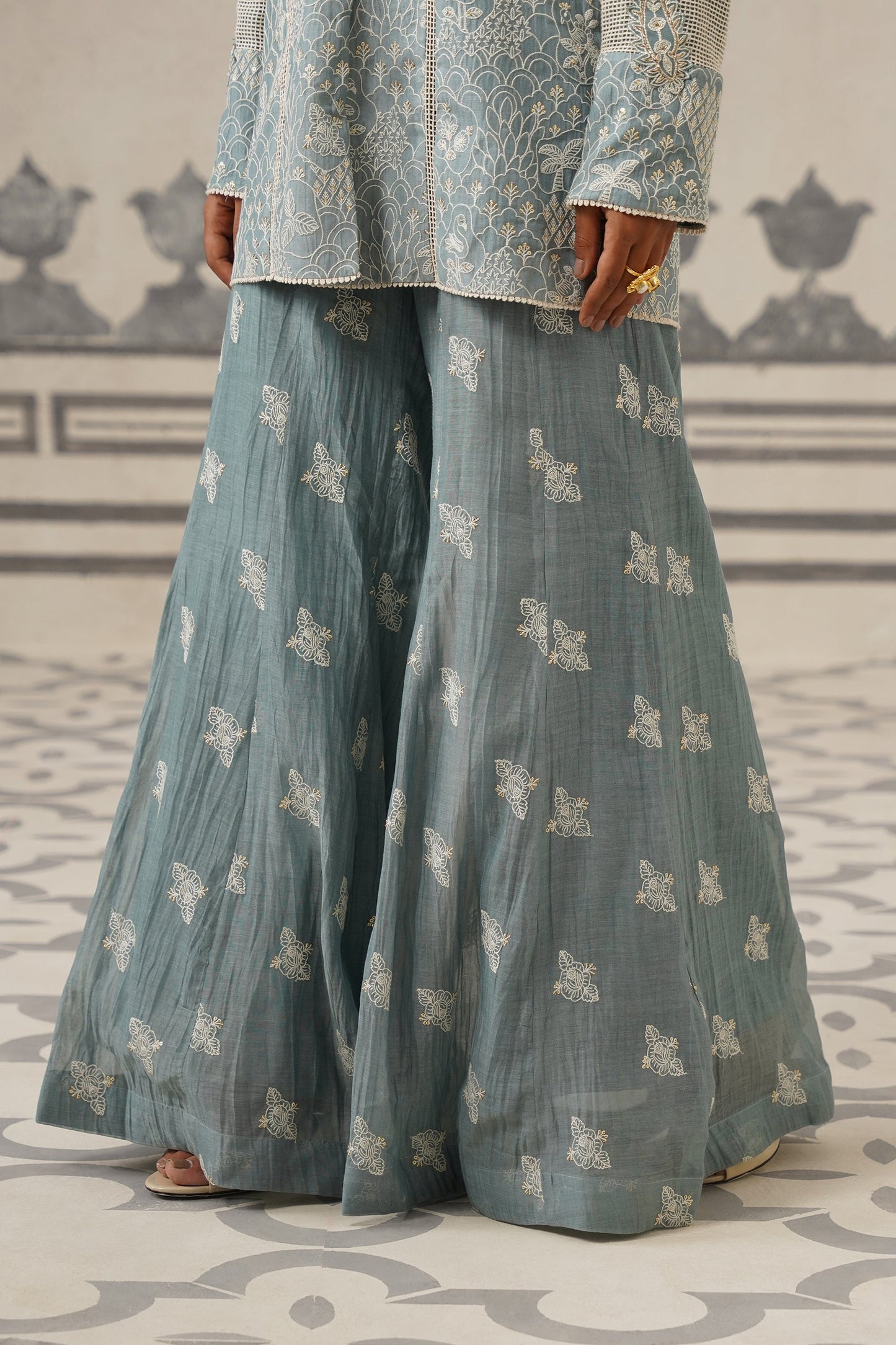 Neha Muslin Embroidered Matching Set