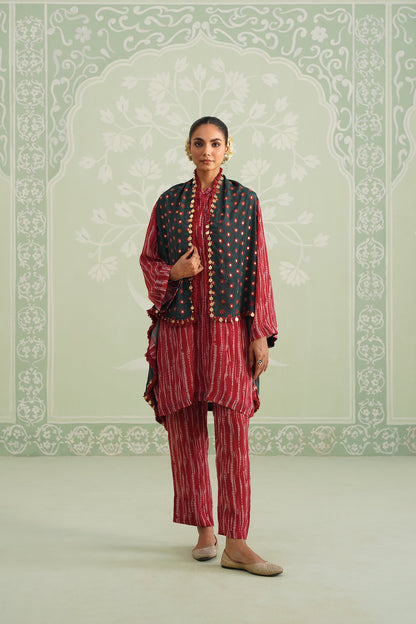 Riana Embroidered Crepe Matching Set - Neetika Chopra