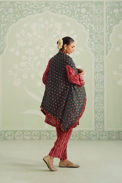 Riana Embroidered Crepe Matching Set - Neetika Chopra