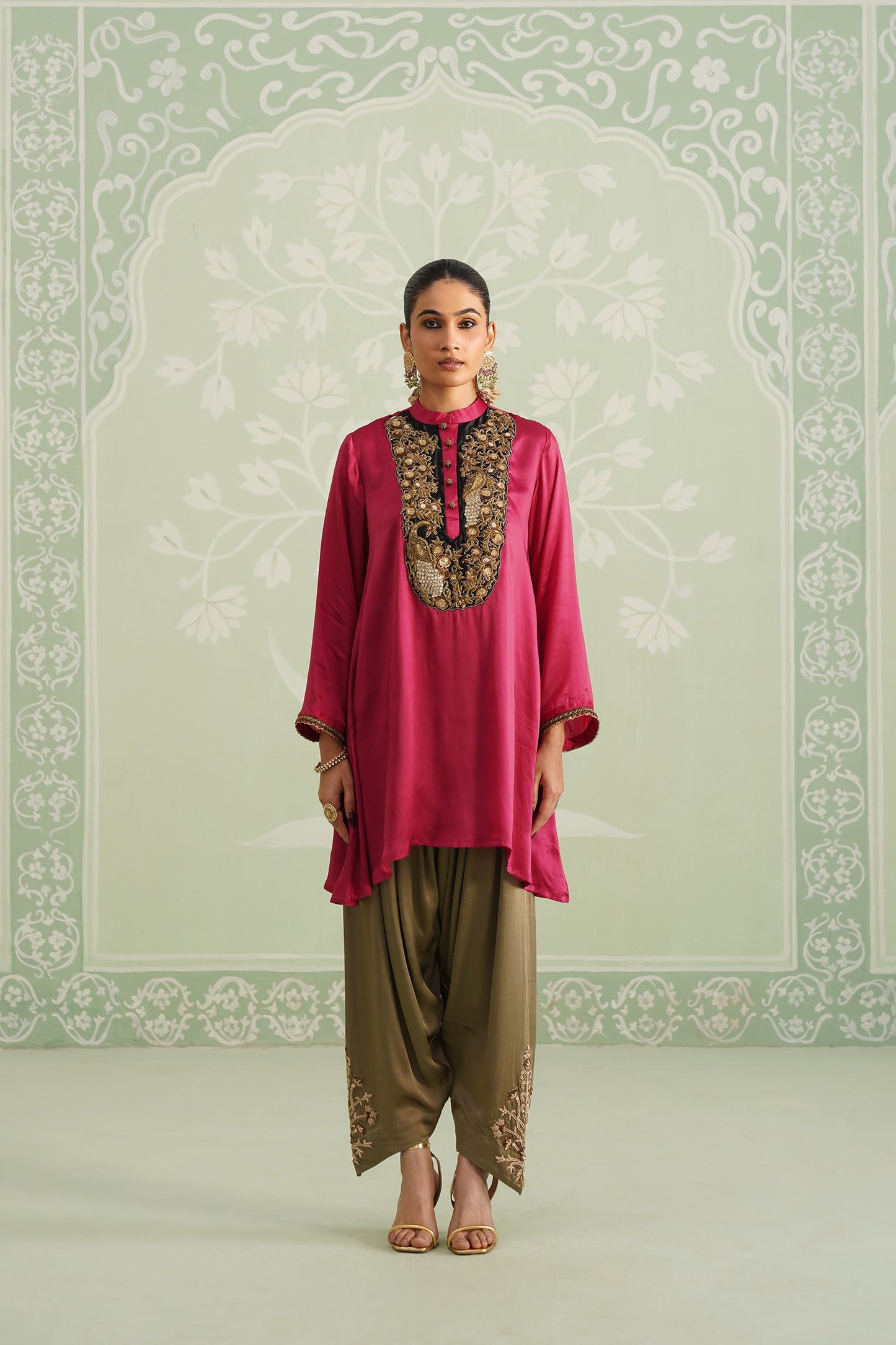 Mysha Hand Embroidered Matching Set - Neetika Chopra