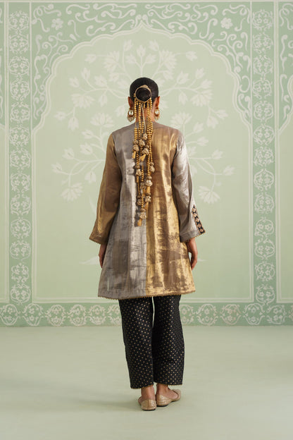 Anam Tissue Satin Embroidered Matching Set - Neetika Chopra
