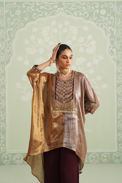Gunjan Cotton Tissue Embroidered Matching Set - Neetika Chopra