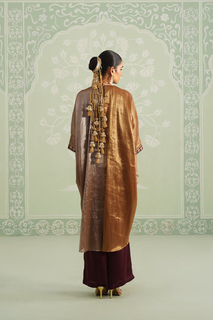 Gunjan Cotton Tissue Embroidered Matching Set - Neetika Chopra