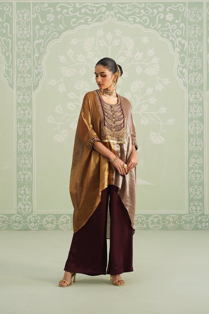 Gunjan Cotton Tissue Embroidered Matching Set - Neetika Chopra