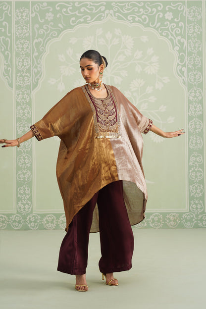 Gunjan Cotton Tissue Embroidered Matching Set - Neetika Chopra