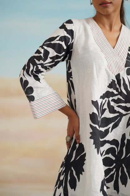 Tia Pure Linen Printed Matching Set - Neetika Chopra