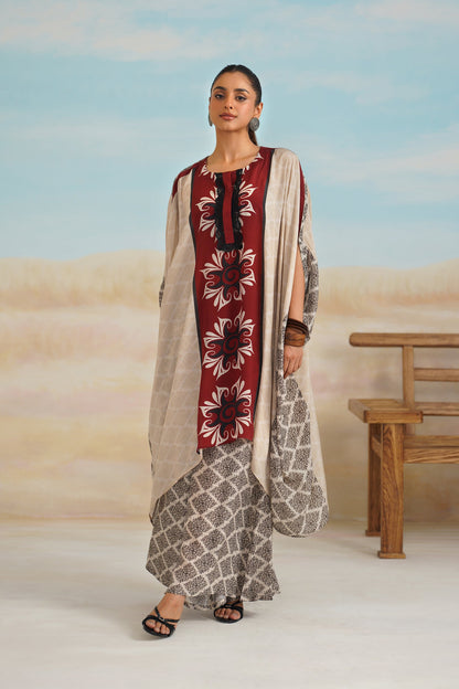 Zoe Crepe Printed Matching Set - Neetika Chopra