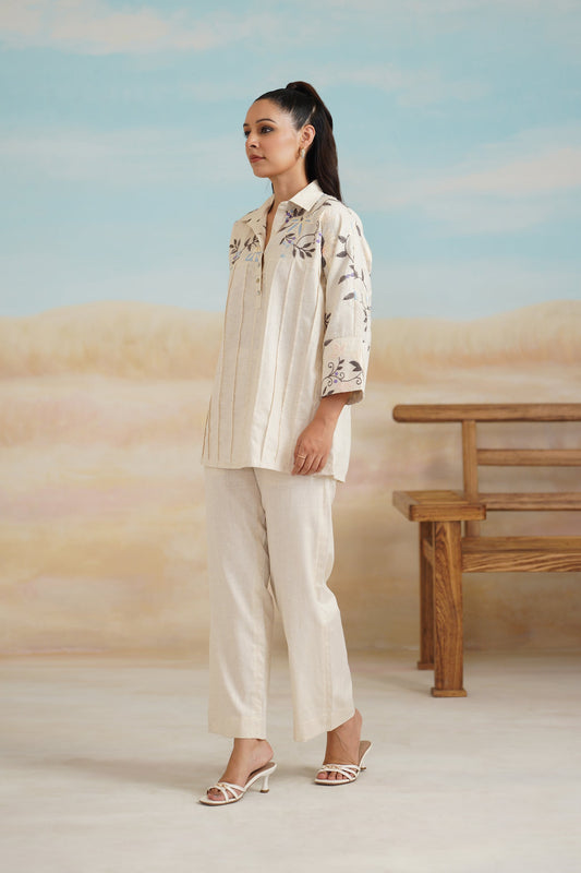 Naina Natural Cotton Embroidered Matching Set - Neetika Chopra