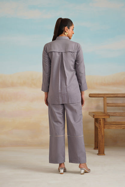 Celine Cotton Linen Hand Embroidered Matching Set - Neetika Chopra