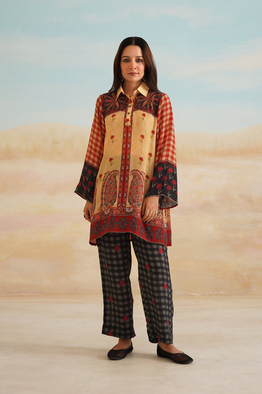 Yana Printed Crepe Matching Set - Neetika Chopra