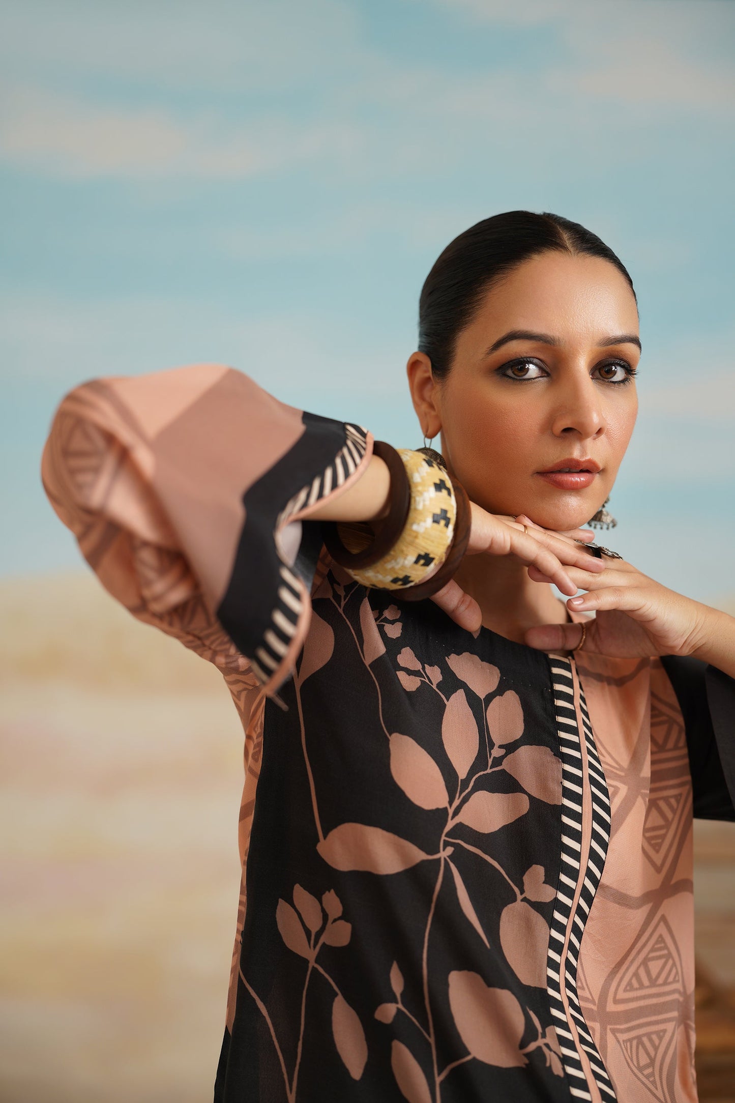 Antara Printed Crepe Matching Set - Neetika Chopra