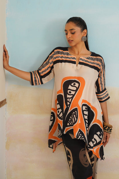Breezy Printed Crepe Matching Set - Neetika Chopra