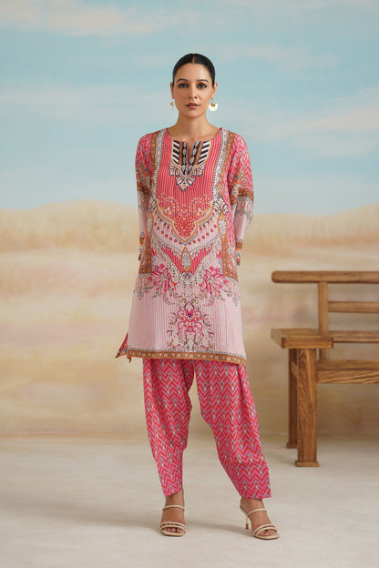 Kanan Printed Crepe Matching Set - Neetika Chopra