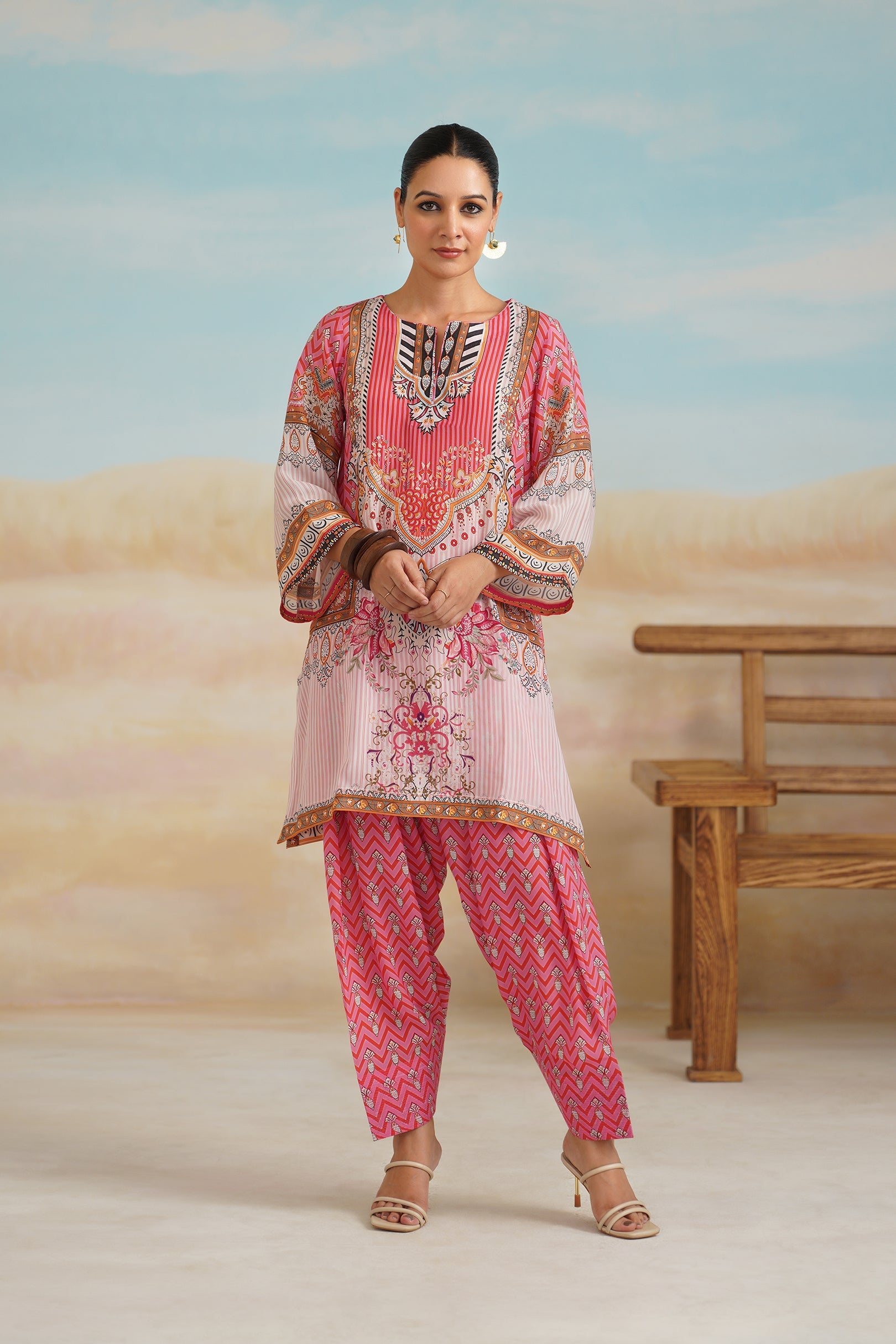 Kanan Printed Crepe Matching Set - Neetika Chopra