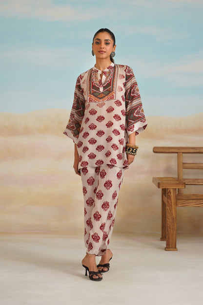 Arsha Printed Crepe Matching Set - Neetika Chopra