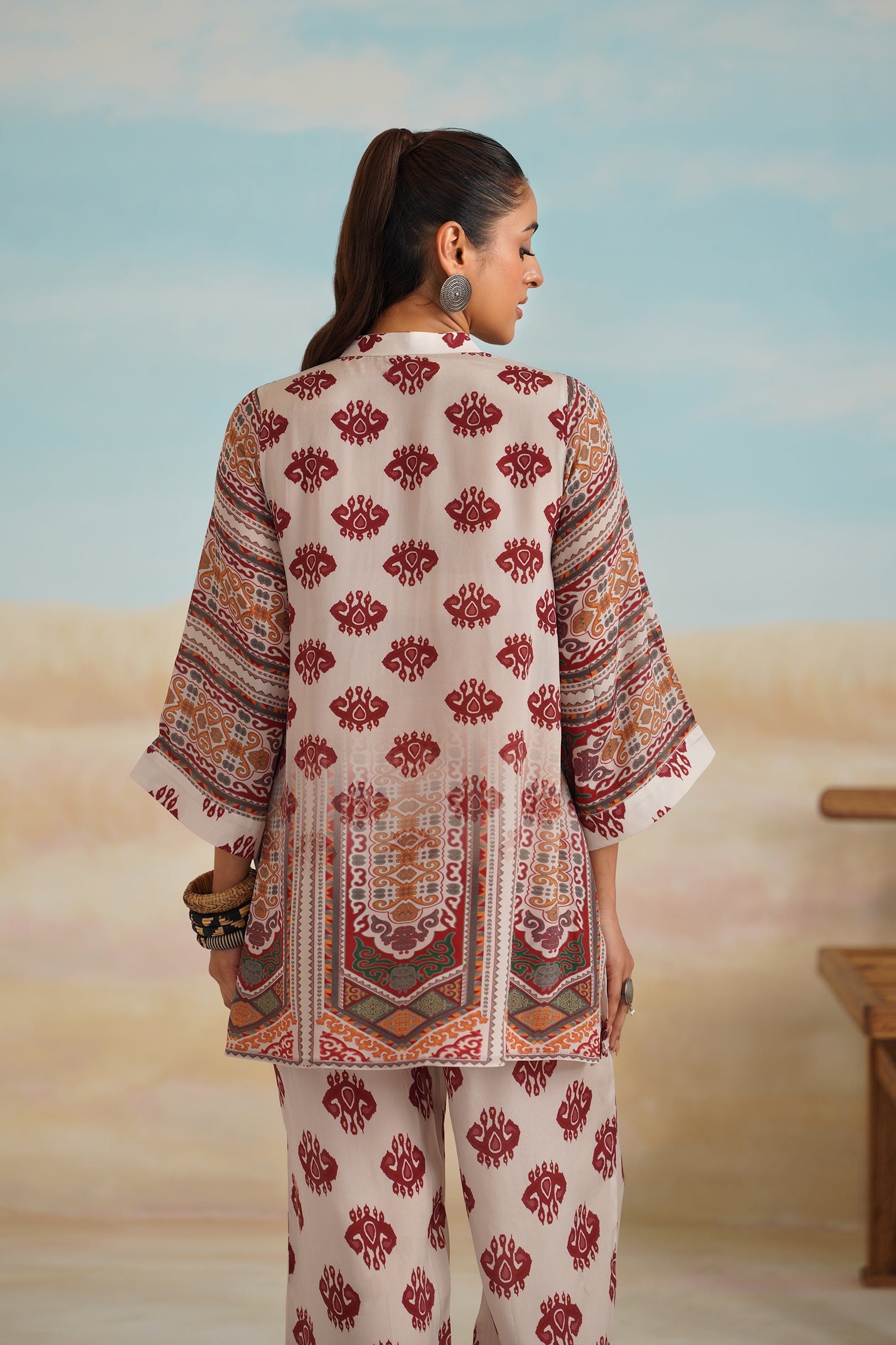 Arsha Printed Crepe Matching Set - Neetika Chopra