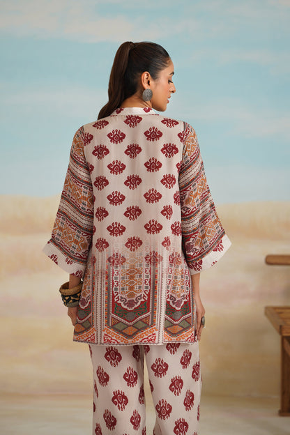 Arsha Printed Crepe Matching Set - Neetika Chopra