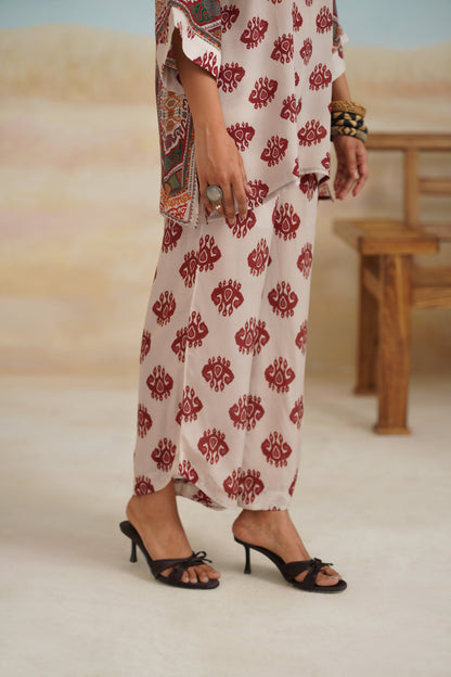 Arsha Printed Crepe Matching Set - Neetika Chopra
