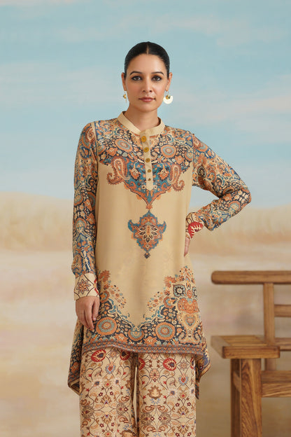 Kadambari Printed Crepe Top - Neetika Chopra