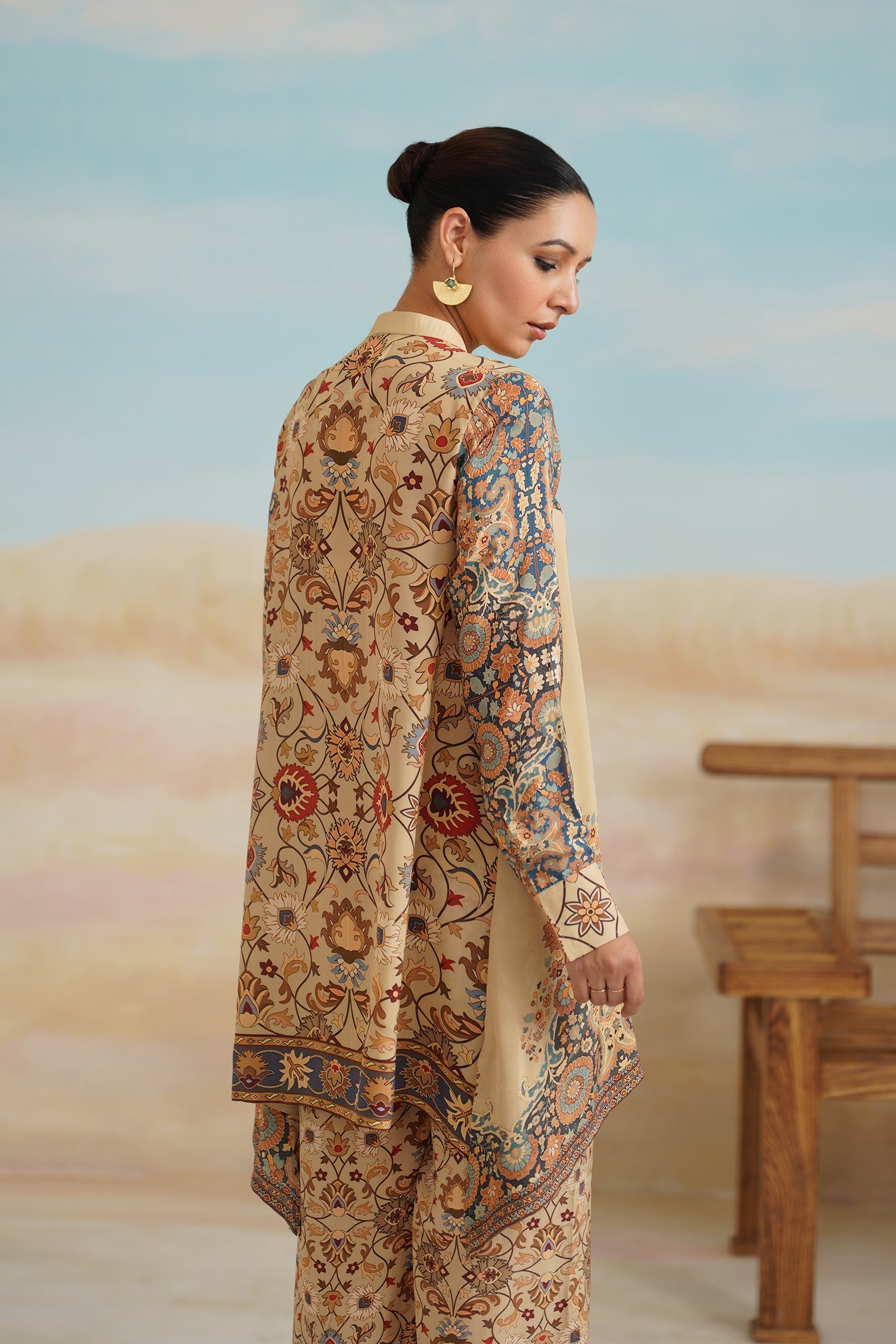 Kadambari Printed Crepe Matching set - Neetika Chopra
