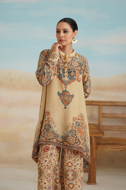 Kadambari Printed Crepe Top - Neetika Chopra