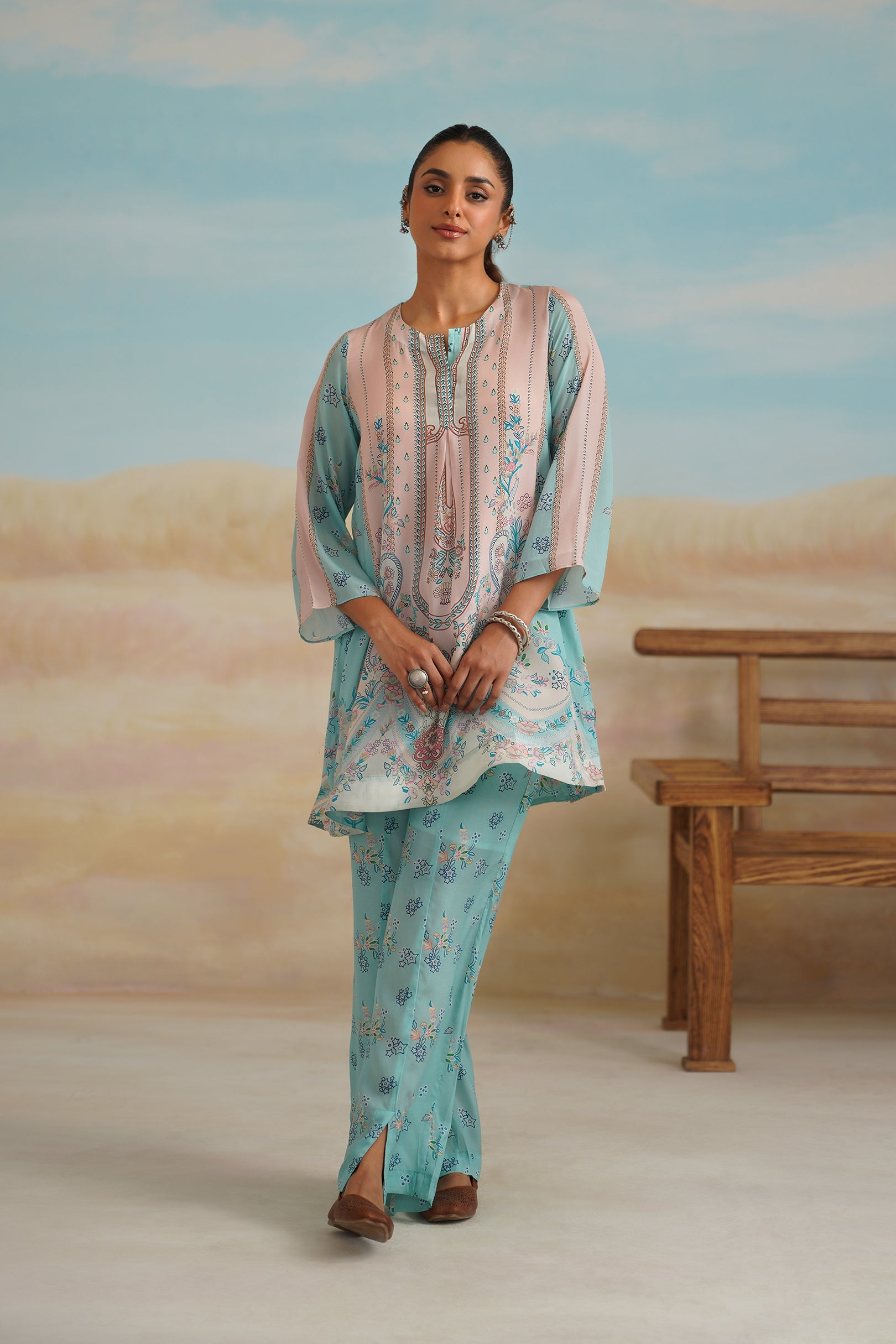 Nirali Printed Crepe Matching Set - Neetika Chopra