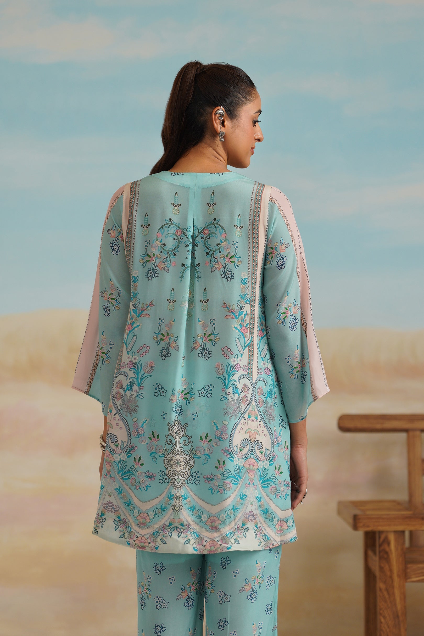 Nirali Printed Crepe Top - Neetika Chopra