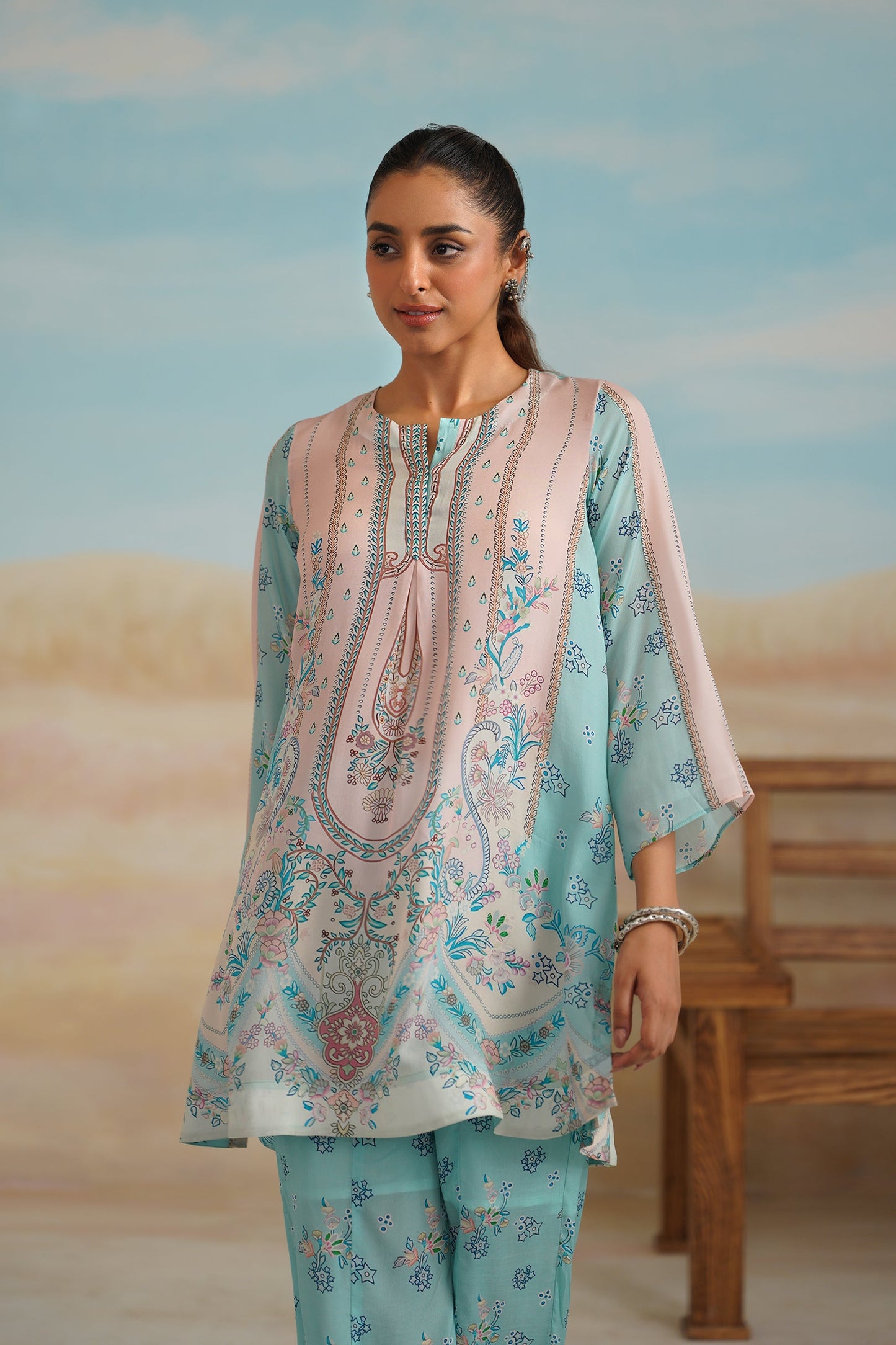 Nirali Printed Crepe Matching Set - Neetika Chopra