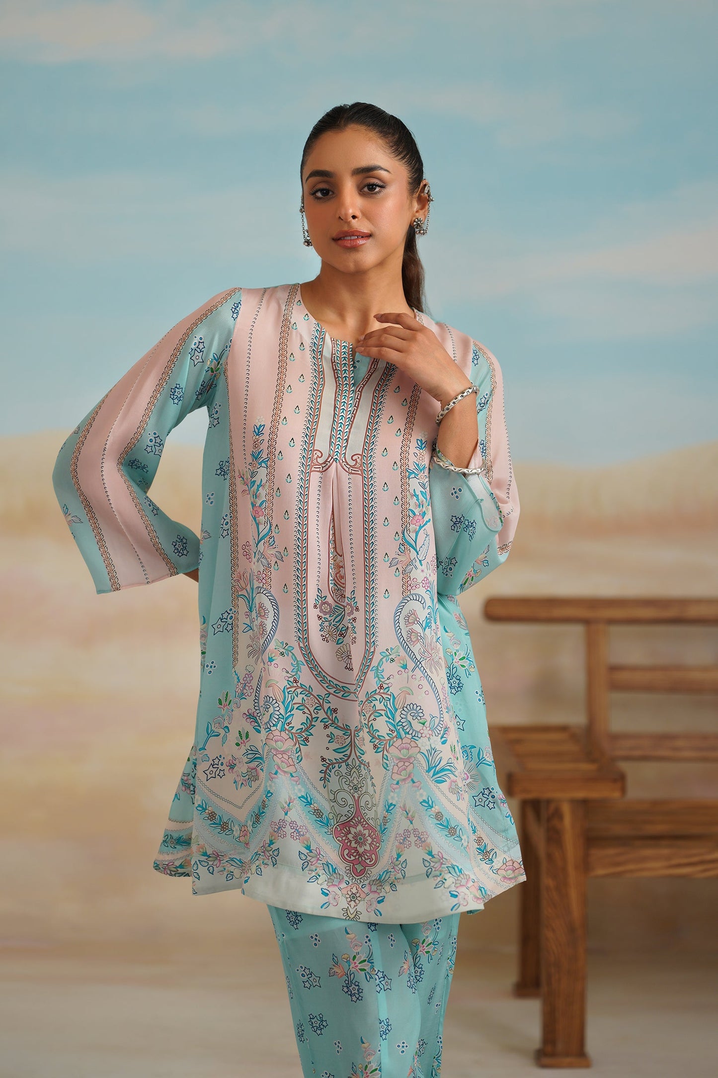 Nirali Printed Crepe Matching Set - Neetika Chopra