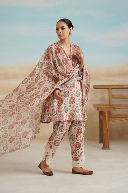 Akshra Cotton Printed Suit Set - Neetika Chopra