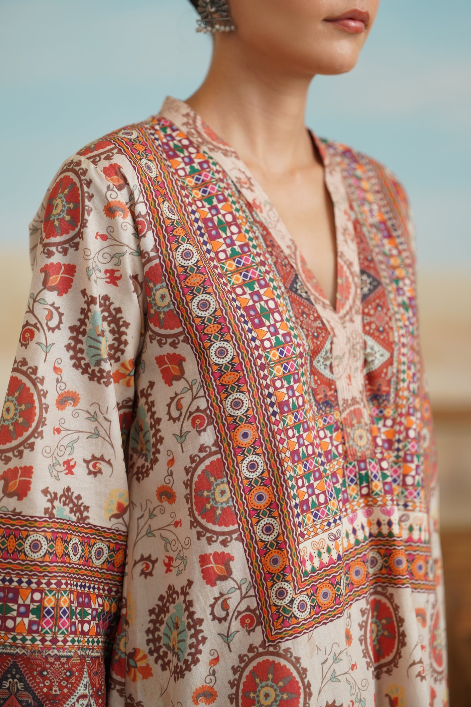 Akshra Cotton Printed Suit Set - Neetika Chopra