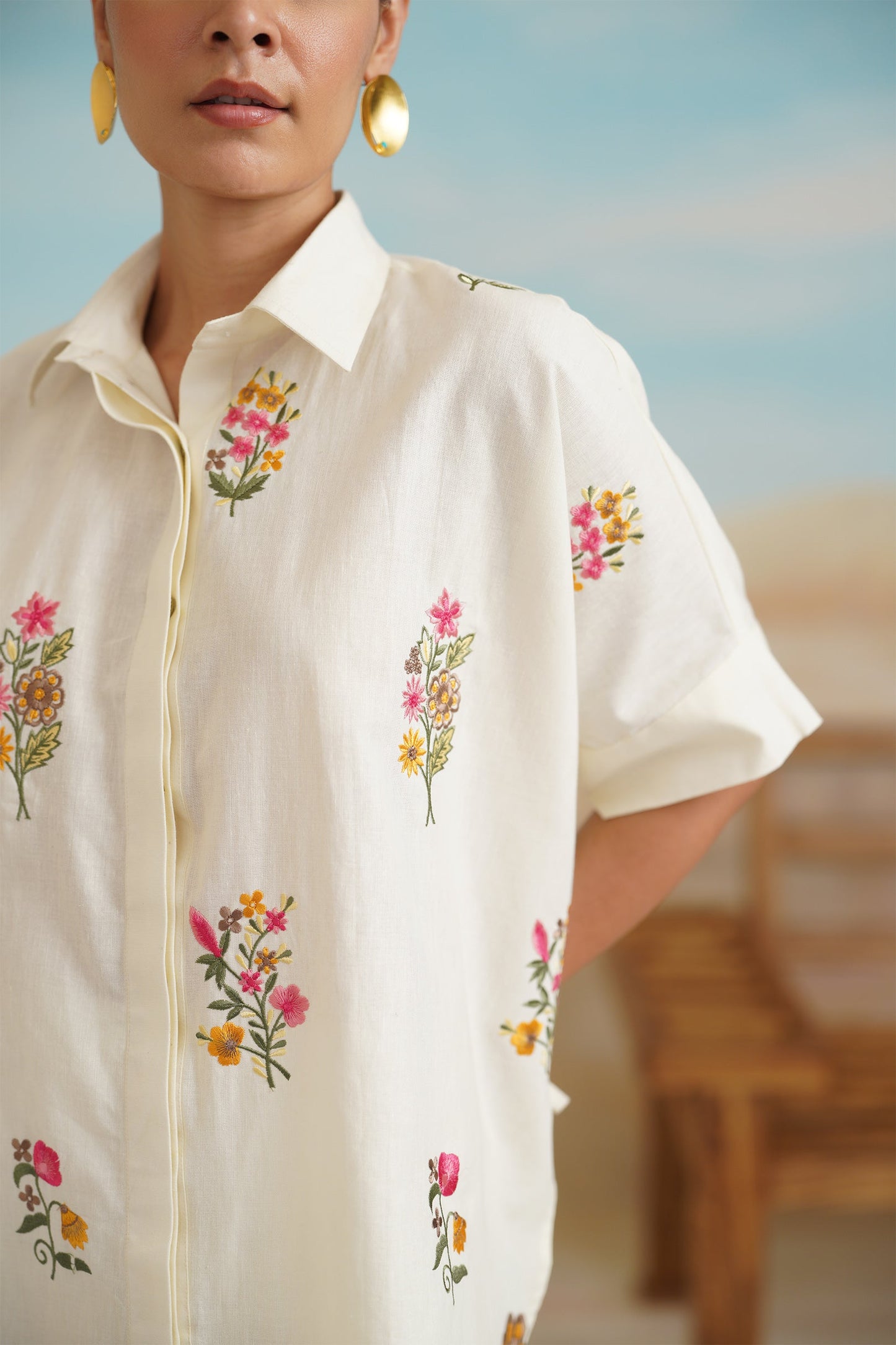 Kshira Pure Linen Top - Neetika Chopra