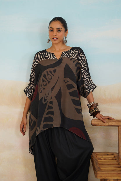 Ara Crepe Printed Matching Set - Neetika Chopra