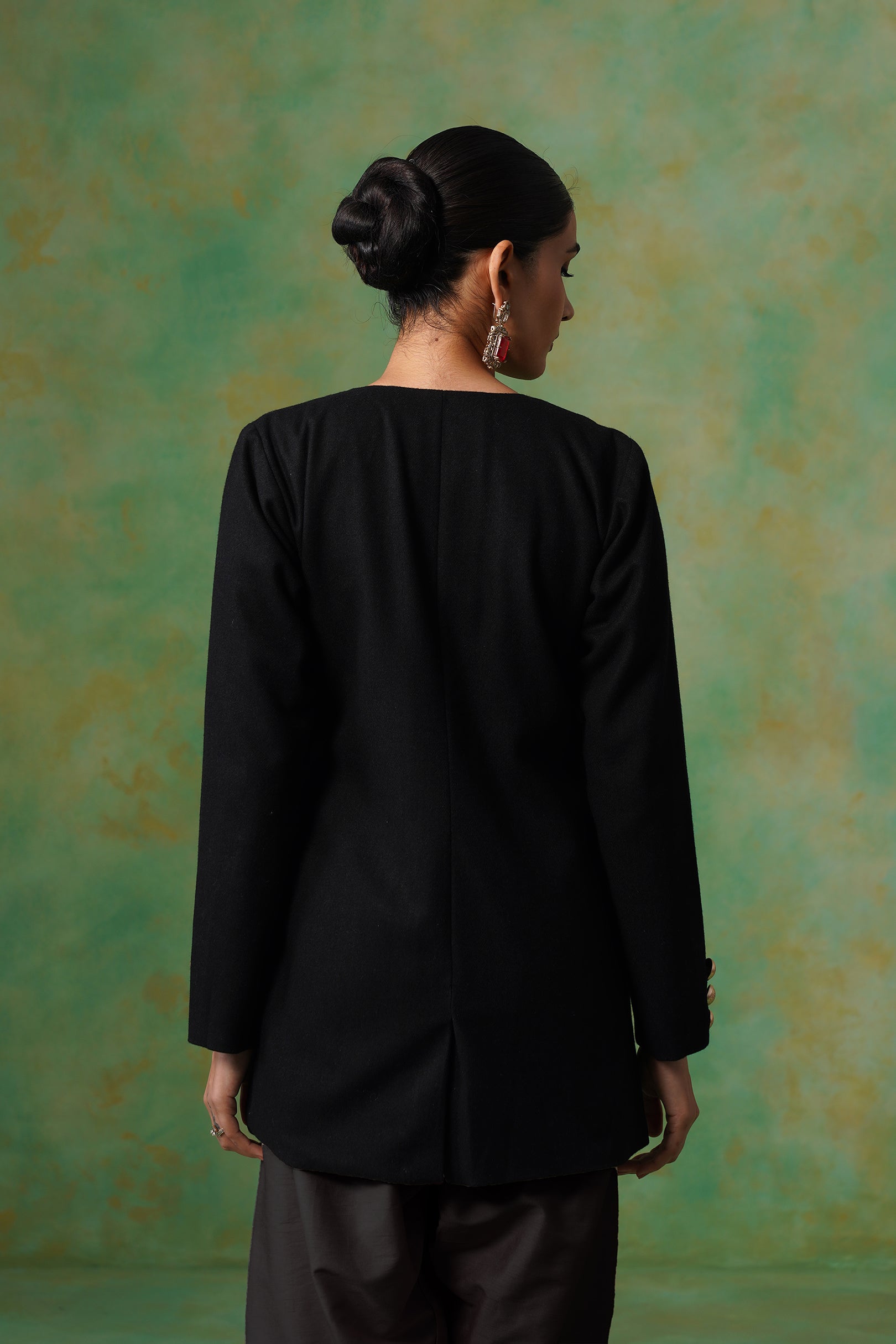 Viha Tweed Matching Coat Set - Neetika Chopra