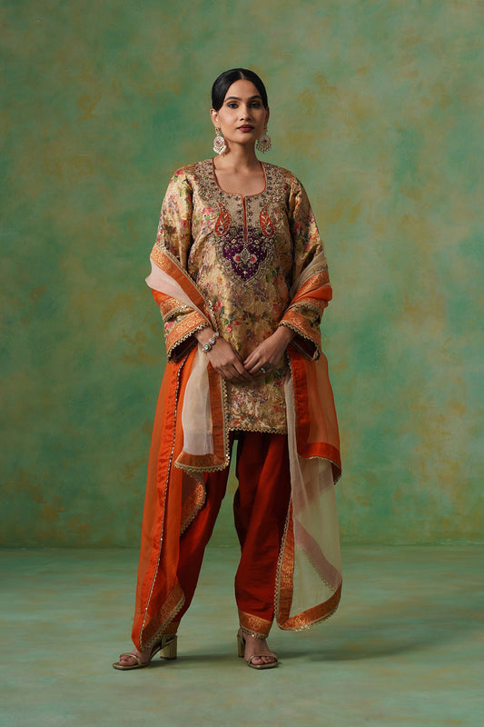 Divyani Brocade Hand Embroidered Suit Set - Neetika Chopra