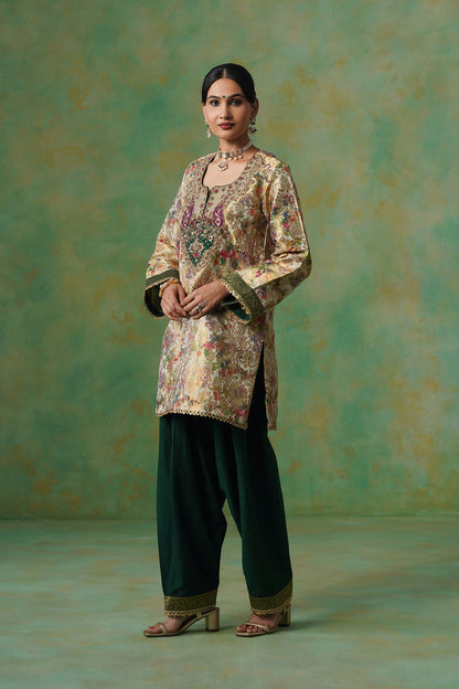 Tulsi Brocade Hand Embroidered Suit Set - Neetika Chopra