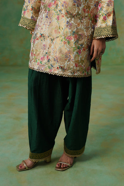 Tulsi Brocade Hand Embroidered Suit Set - Neetika Chopra