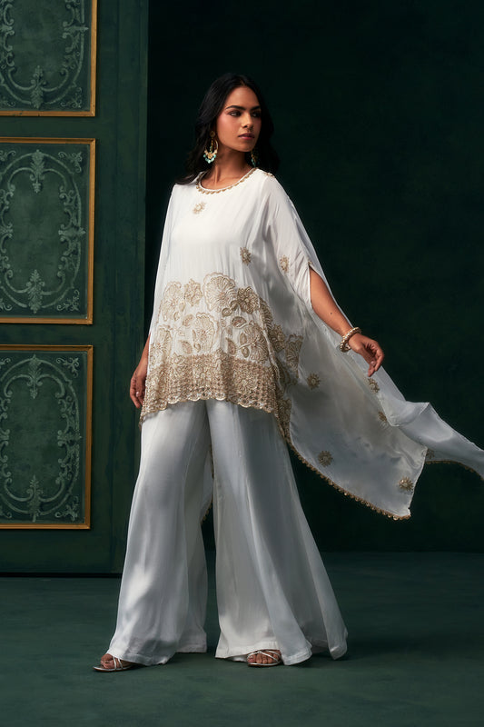 Rivaya Crepe Embroidered Matching Set