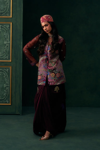 Vareesha Crepe Embroidered Matching Set
