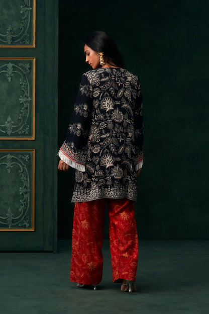 Zohira Crepe Printed Embroidered Suit Set