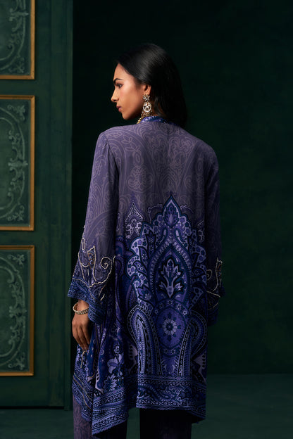 Ishira Crepe Printed Hand Embroidered Matching Set