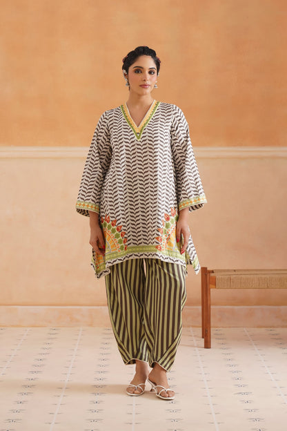 Oishi Lawn Cotton Suit Set - Neetika Chopra