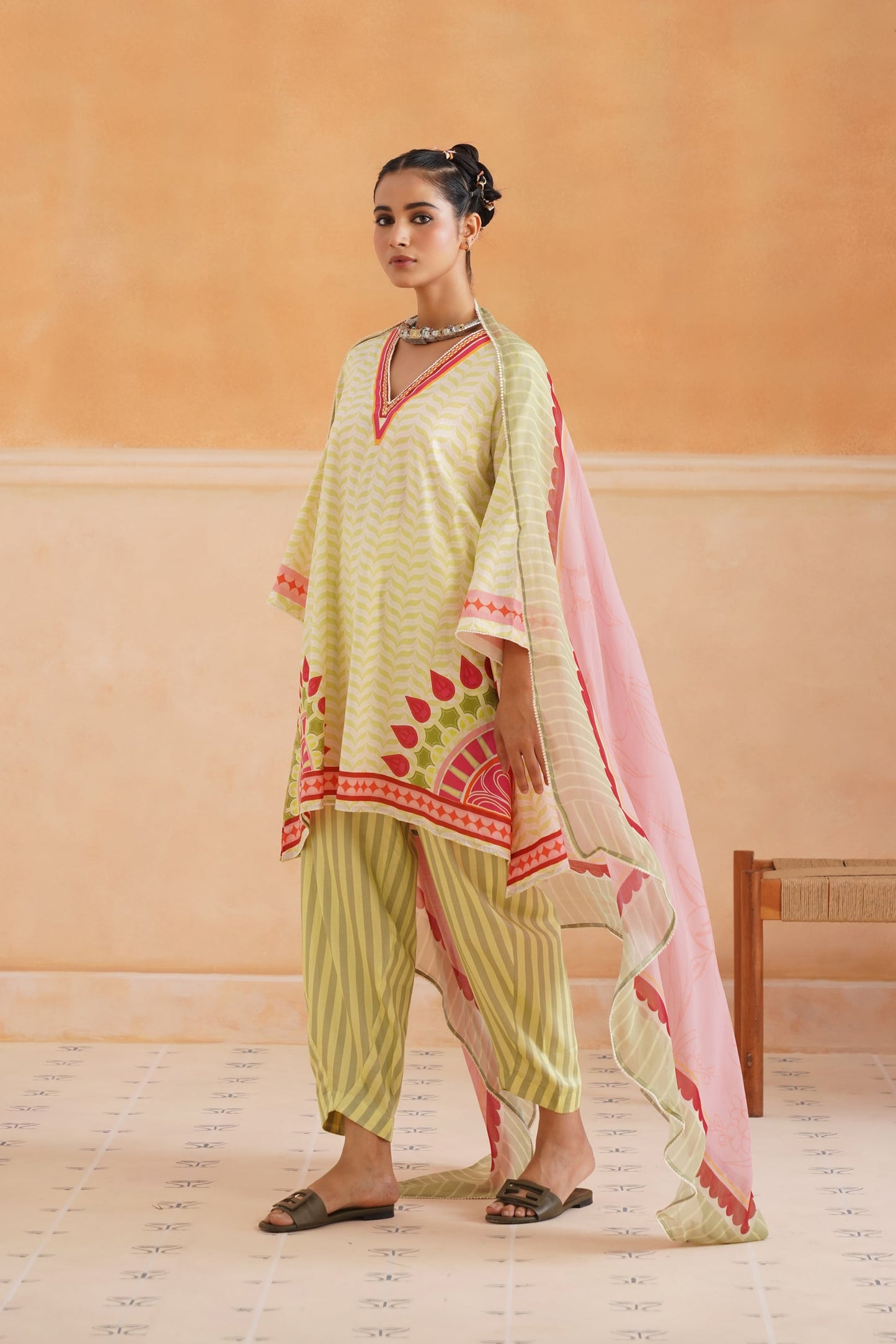 Kashni Cotton Printed Suit Set - Neetika Chopra