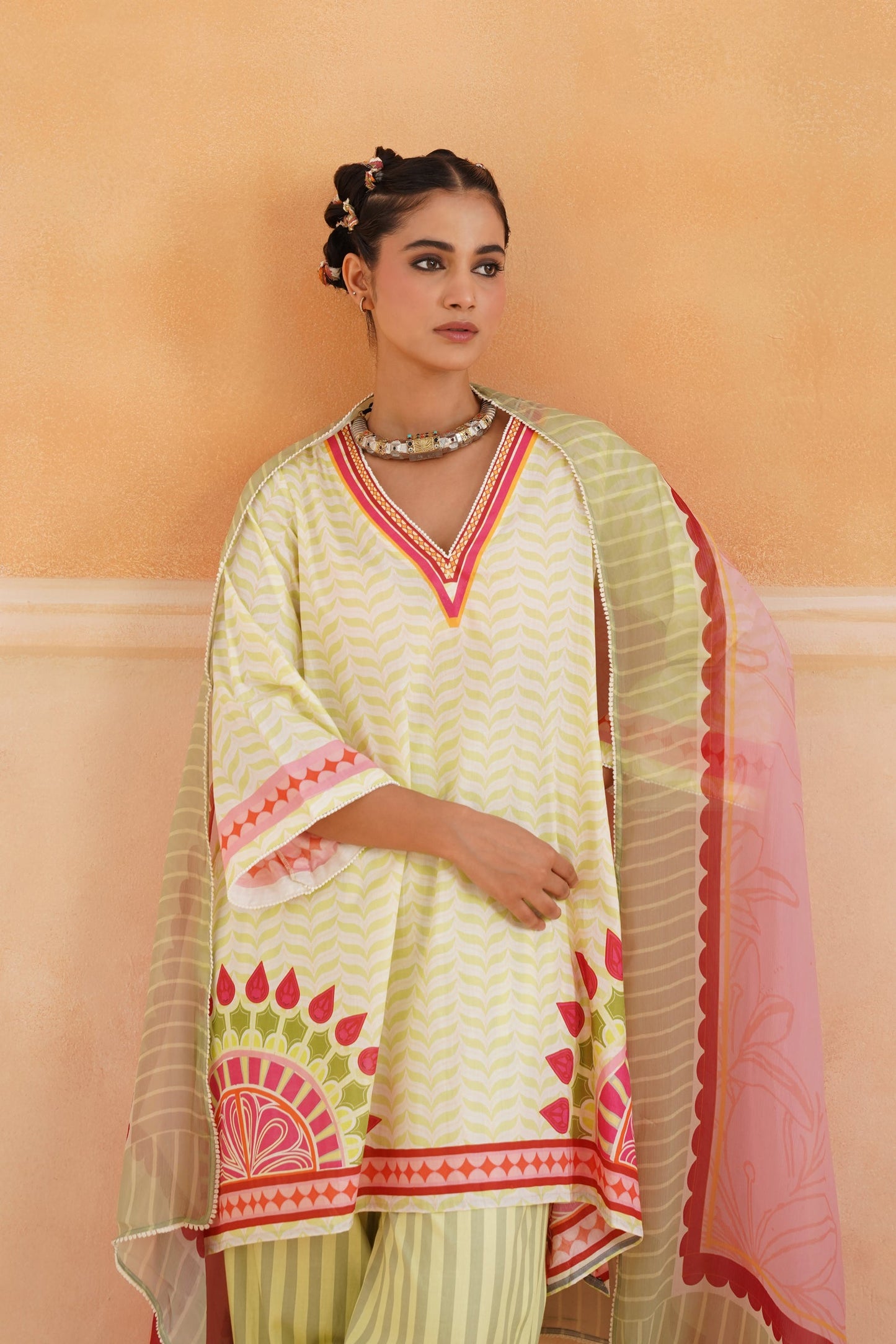 Kashni Cotton Printed Suit Set - Neetika Chopra